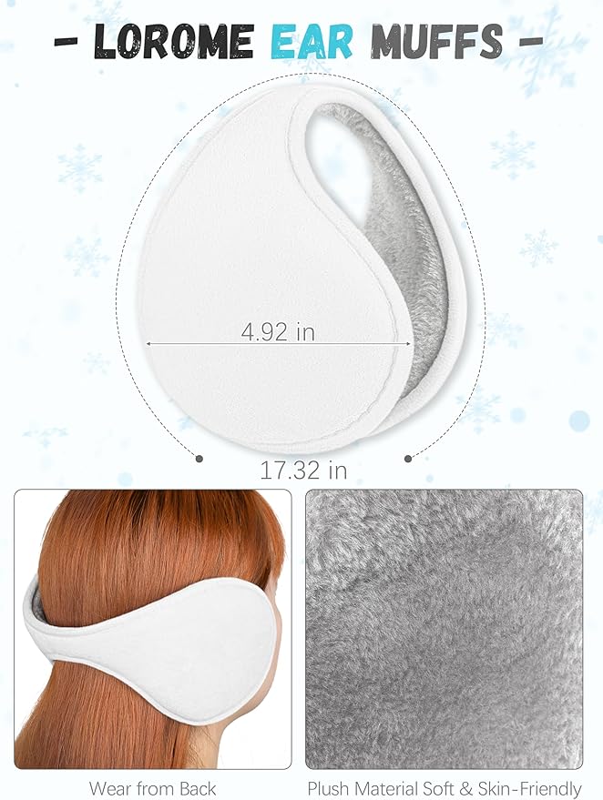 Winter Hat Scarf Gloves and Ear Warmer, Warm Knit Beanie Hat Touch Screen Gloves Set Winter Gifts Neck Scarves for Women