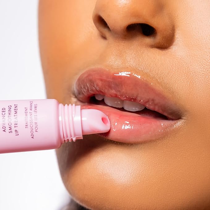ESW Beauty Guava Mango Smoothie Lip Treatment - Light Pink Tint with Shea Butter, Peptides, Guava & Mango for Advanced Smoothing & Collagen Boost