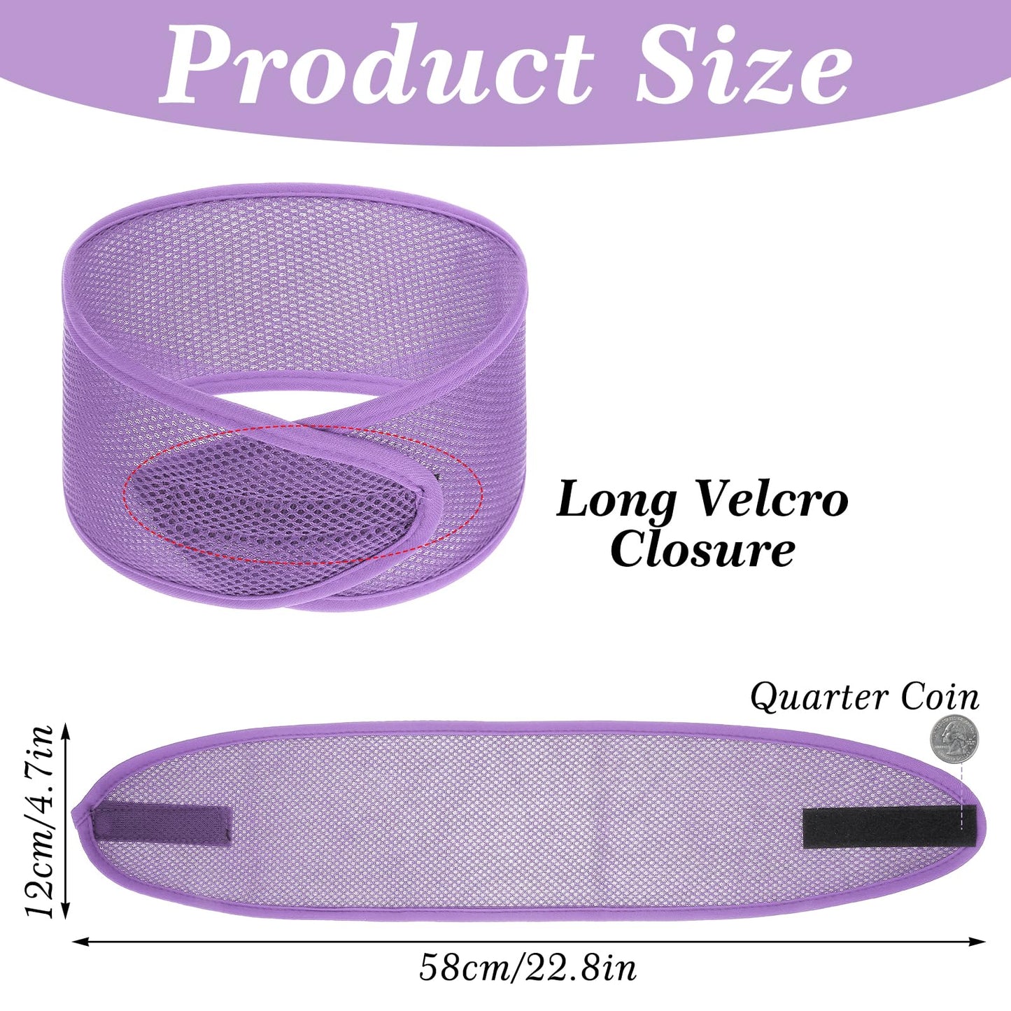 CIATBYYJ 4Pcs Mesh Hair Wraps, Thicker Soft Head Wraps for Black Women, Adjustable Stretchable Wrap Cap for Women Long Short Hai