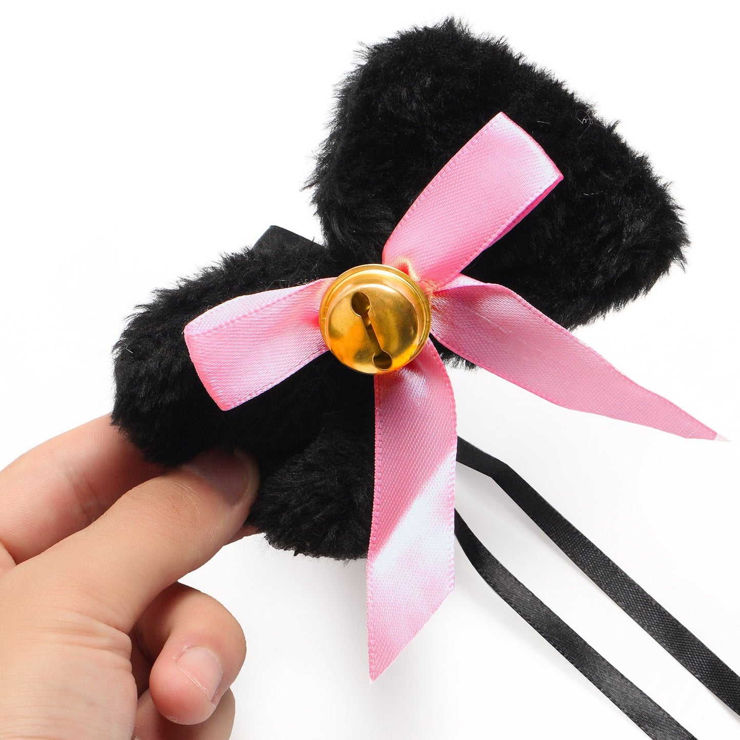 Beelittle Cat Cosplay Costume Kitten Ears Tail Collar Paws Cat Cosplay Collection 5 Pack (Black)