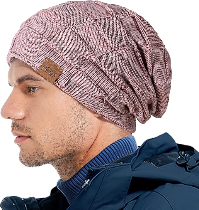 REDESS Beanie Hat for Men and Women Winter Warm Hats Knit Slouchy Thick Skull Cap