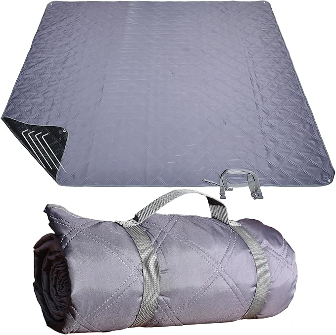 ALLBFENG Waterproof Picnic Blanket 80 * 60 in Portable with Carry Strap for Beach Mat or Family Outdoor Camping Party, Par...