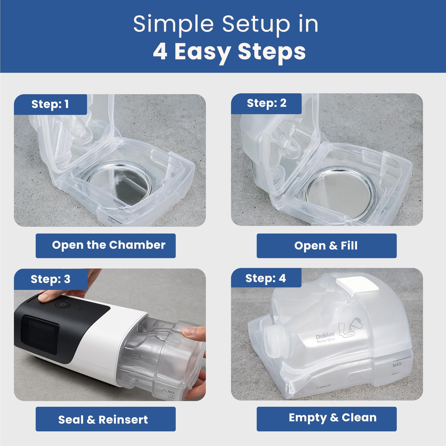 RespiraX AirSense 11 Water Chamber Tank Replacement - for AirSense 11 and Aircurve 11