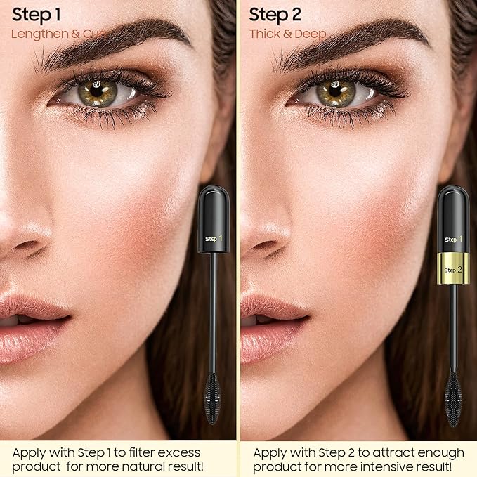 Waterproof & Long-Lasting Tubing Black Mascara, Defining and Lengthening Tubing Mascara Create Beauty Charming Eye Make up | Vegan & Cruelty Free (Pack of 1)