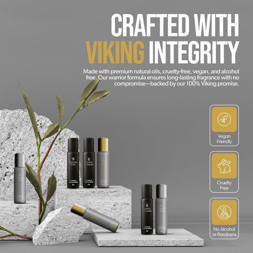 Concentrated Cologne for Men by Beard Struggle - 6x More Longer Than Traditional Colognes - Platinum Collection - Surtr's Fury - Mens Cologne, 15 mL / 0.5 US. fl. oz. Glass Roller Bottle