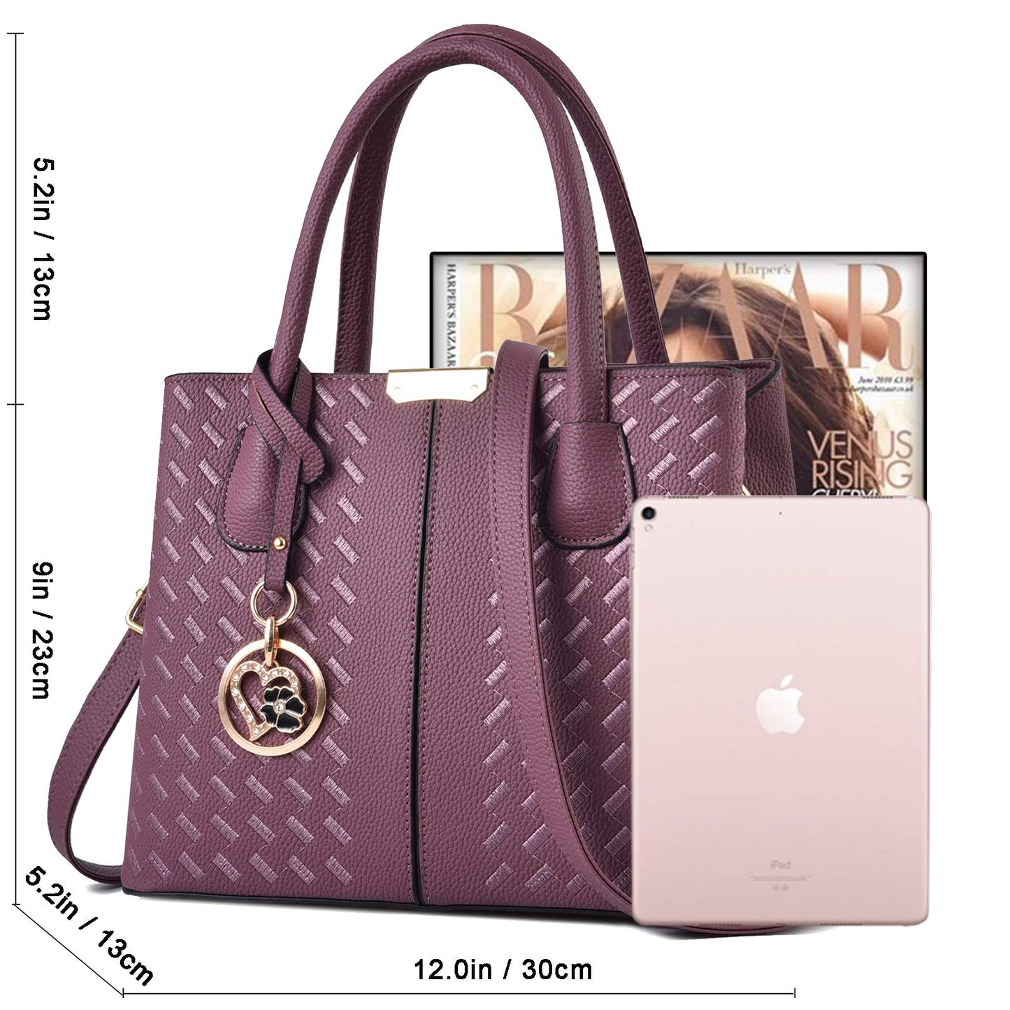 COCIFER Purses and Handbags for Women Fashion Leather Top Handle Satchel Shoulder Tote Bags