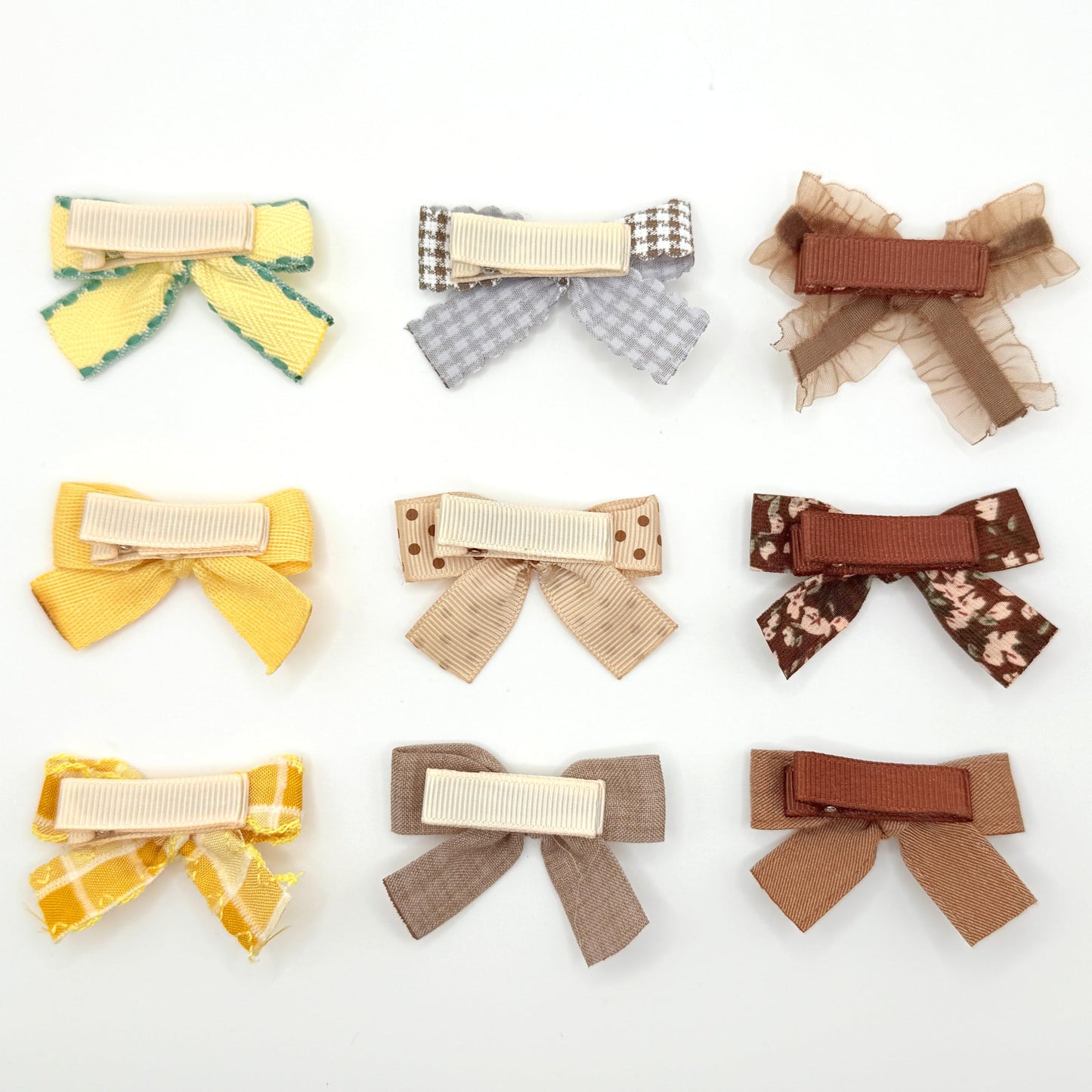 Baby Girl Hair Clips Set, 12 Pcs Hair Bows Barrettes Handmade Accessories Alligator Clip for Little Girls Babies Toddlers Child