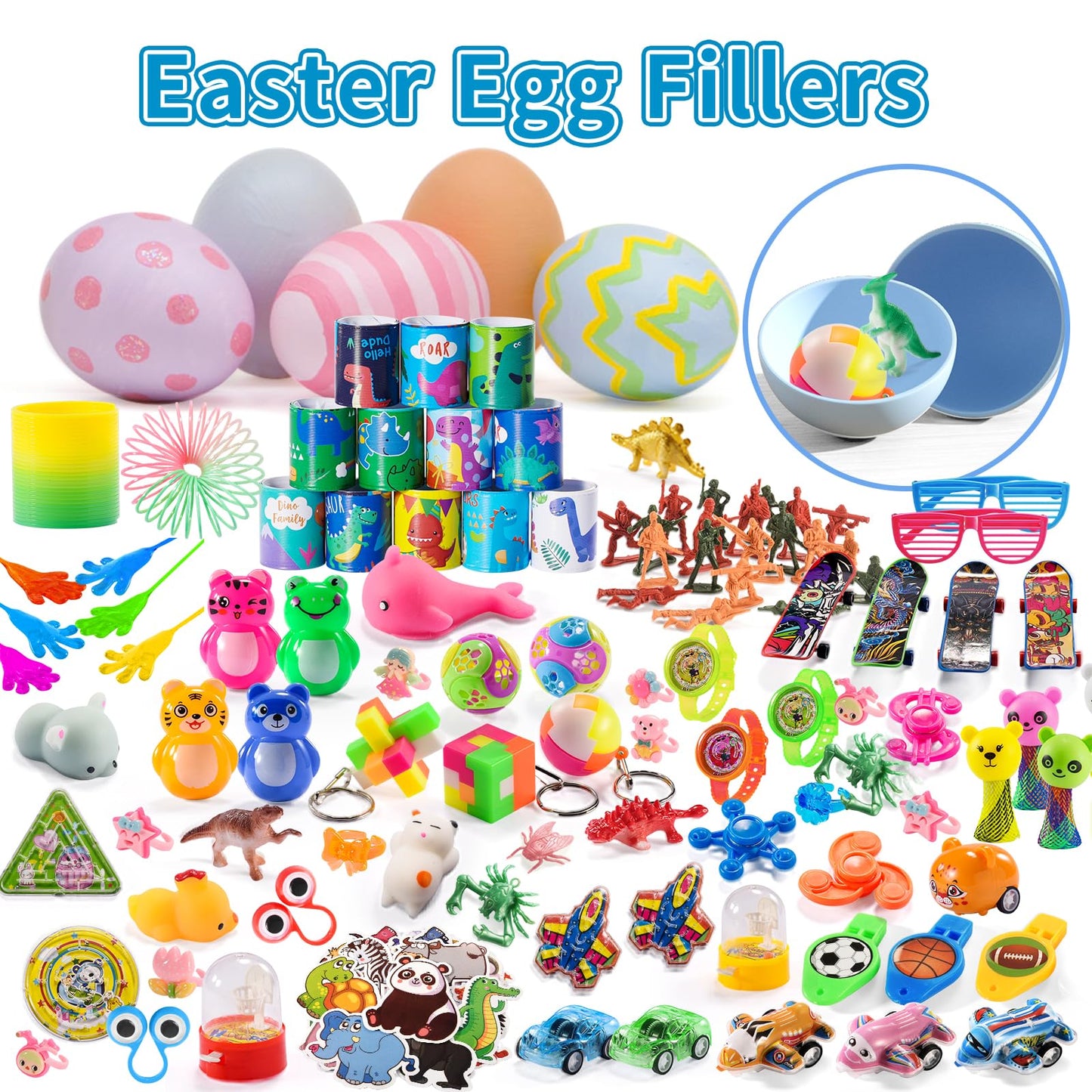 300 PCS Party Favor for Kids Goodie Bags Stuffers, Prize Box Toys for Kids Classroom Bulk, Small Fidget Toys Pinata Fillers, Treasure Chest for Students Rewards, Carnival Prizes, Birthday Gifts