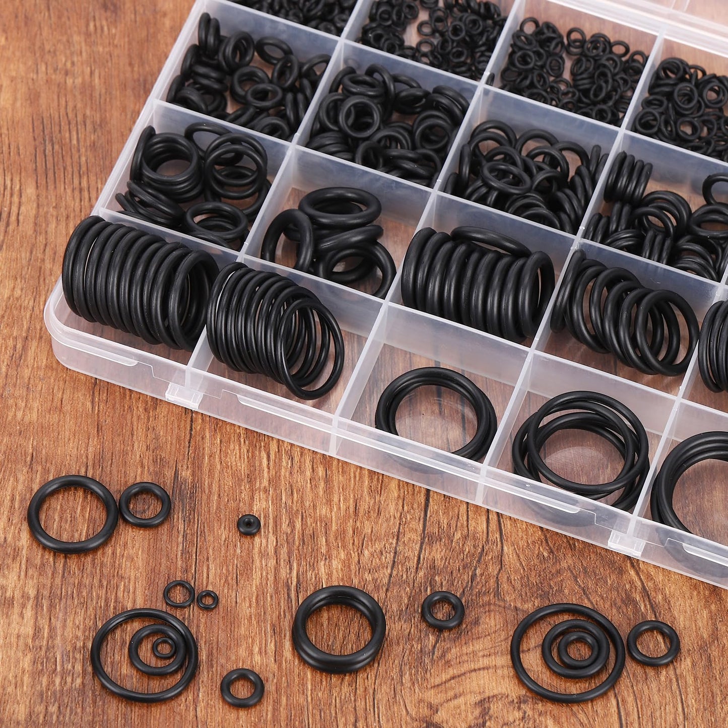 500 Pcs 20 Sizes O Ring Kit,Rubber O-Ring Assortment Kit, Rubber Washers Pressure Washer Gasket Rings Set for Plumbing Various Car Auto Vehicle Repair, Air or Gas Sealing Connections Resist