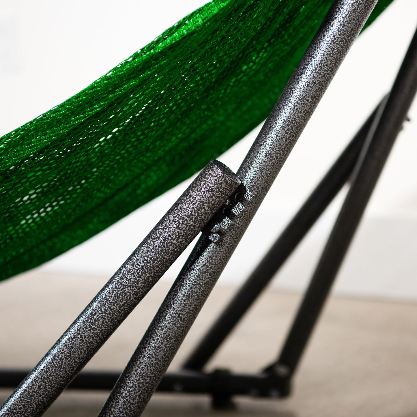 Best Home Fashion Hammock for 2 Persons with Collapsible Steel Stand 600 lbs Capacity- Portable Carrying Case, Adjustable, Perfect for Camping Beach Patio, EZ Daze Foldable Hammock with Stand- Green