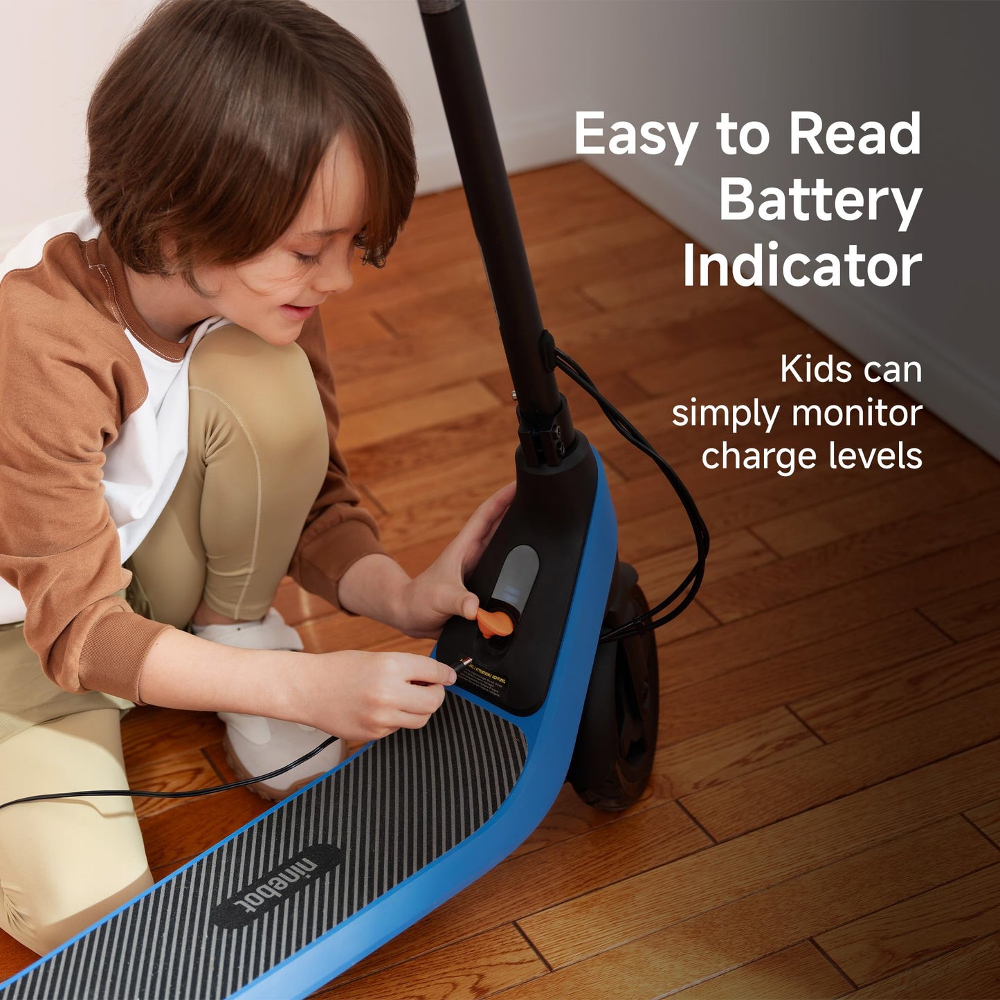 Segway Ninebot eKickScooter C2 Lite, w/8.7 mi Max Operating Range & 9.9 mph Max Speed, Electric Scooter for Kids Ages 6-10, Up to 70 min Run Time