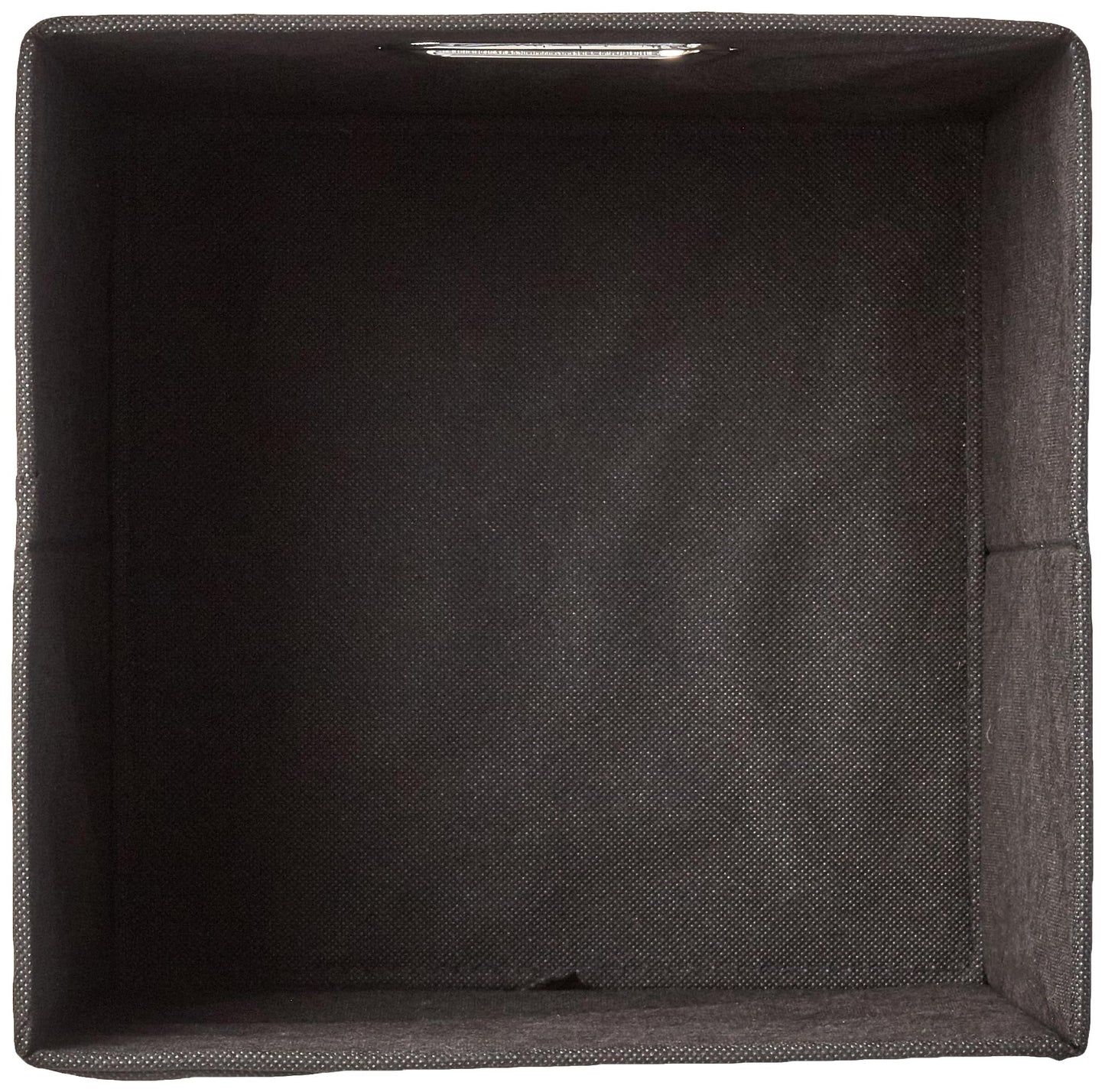 Amazon Basics Collapsible Cube Storage Organizer Bins, 6-Pack, 10.5 x 10.5 x 11 inches, Black