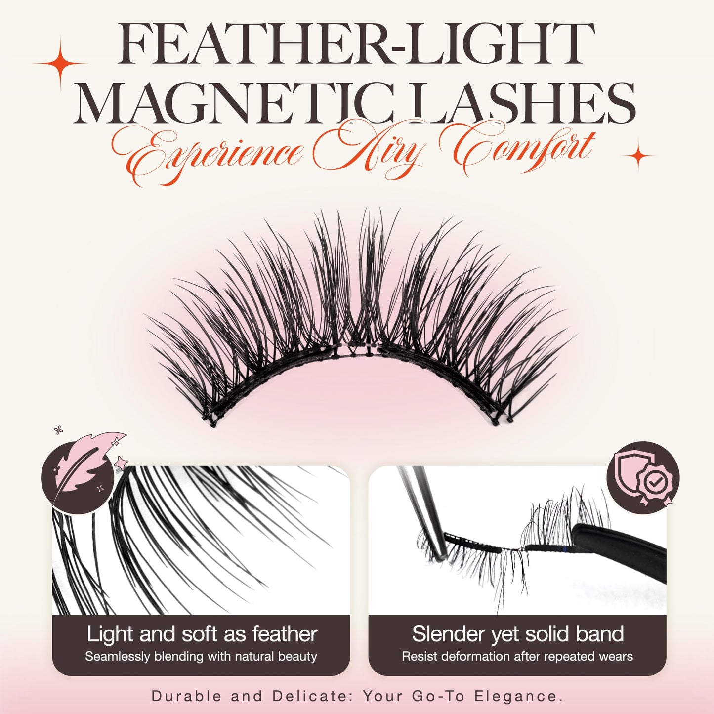 LASHVIEW Upgrade Magnetic Eyelashes with Applicator,Reusable Soft Magnetic Eyelashes Natural Look, No Glue Needed,Easy to Wear a