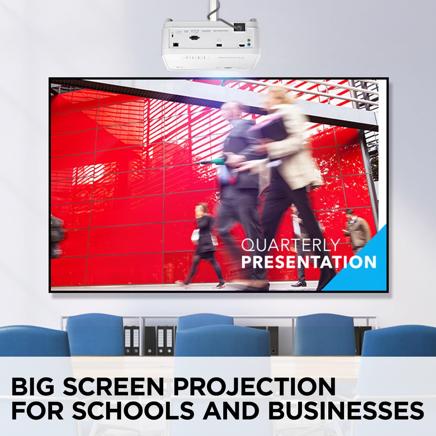 ViewSonic LS630W 4500 Lumens WXGA Laser Projector, Maintenance-Free for Smooth Office Productivity, 1.3x Optical Zoom, H/V Keystone, and 360-Degree Projection for Easy Setup, USB, and HDMI Inputs