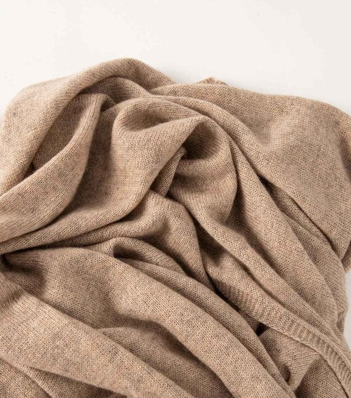 ENETIX Women's Cashmere Wool Oversized Shawl Wrap, Solid Color Pashmina Ultra Soft Stole Scarf for Women with Gift Box (Camel)