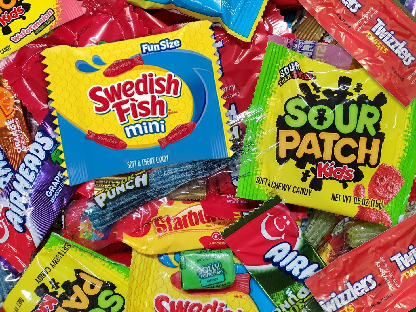 Assorted Candy Variety Pack - 2 Pounds - Individually Wrapped Mixed Candy Assortment Bag Bulk - Fruity, Sour, Gummy, and Chewy Treats - Perfect for Party Favors and Pinata Stuffers by The LakeHouse