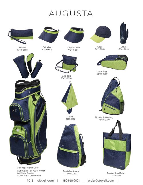 Glove It Tennis Backpack for Women, Lightweight Ladies Tennis Bag & Sling Backpack for 2 Racquets, Balls, Water Bottle - Augusta