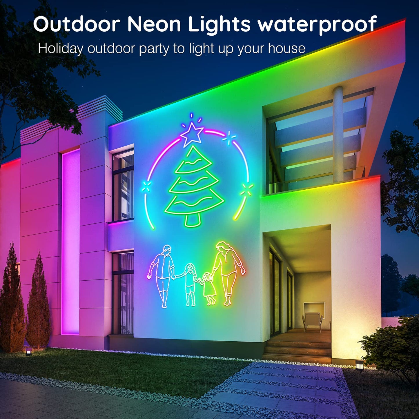 AILBTON 150Ft Neon Rope Lights,Flexible Led Rope Lights Control with App/Remote,Multiple Modes Music Sync Gaming RGB Led Neon Lights for Bedroom Outdoor