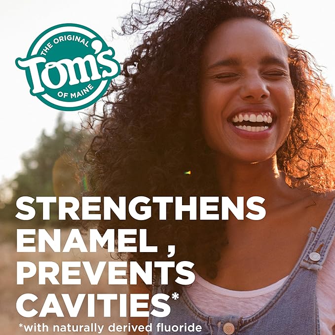 Tom's of Maine Whole Care Natural Toothpaste with Fluoride, Cinnamon Clove, 4.0 oz. 3-Pack (Packaging May Vary)