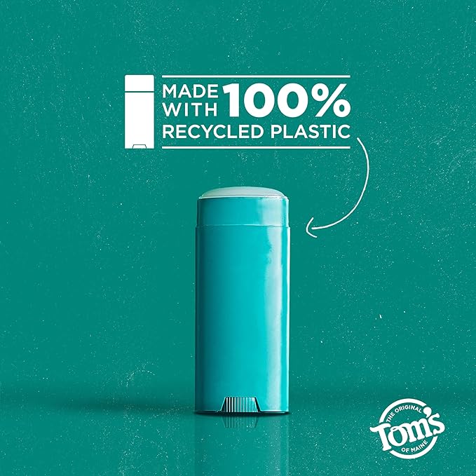 Tom’s of Maine North Woods Aluminum Free Natural Deodorant For Women & Men | Goes on Clear | Odor & Wetness Protection | Naturally Derived and Moisture-Locking Ingredients | 3.25 oz (2 Pack)
