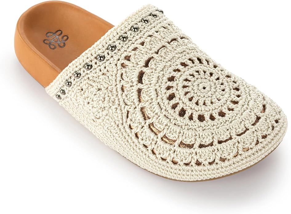 The Sak Bolinas Clog in Crochet and Leather, Slip On Entry
