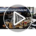 Cocktail Shaker Set Bartender Kit: 13-Pcs Bar Tools Set with Bamboo Stand, Essential Bar Accessories for Home: 25oz Martin...