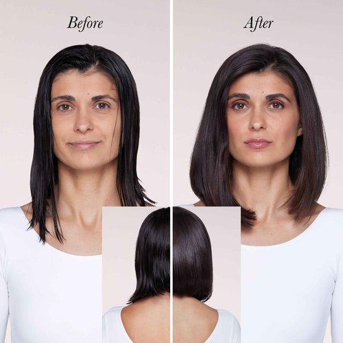 L'ANGE Hair Le Volume Elevé 65MM 2-in-1 Titanium Brush Dryer | Dry and Style | Unique Teardrop Shape Barrel | 3 Heat Settings | 360° Vented Airflow | Ionic Technology for Frizz-Free Styling (Blush)