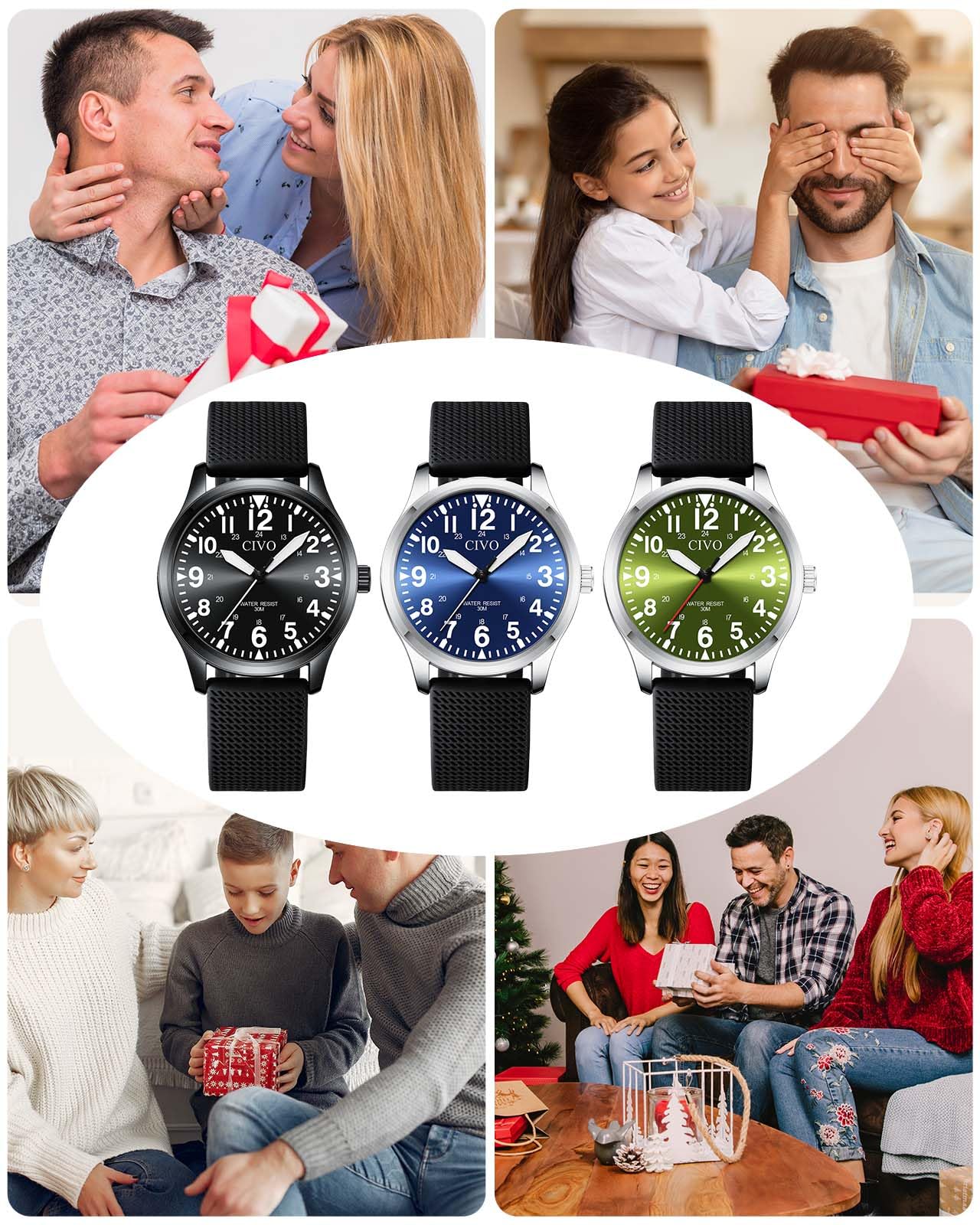 CIVO Gifts for Husband from Wife: Gifts for Husband from Wife at Anniversary Birthday Valentine, Watch for Men