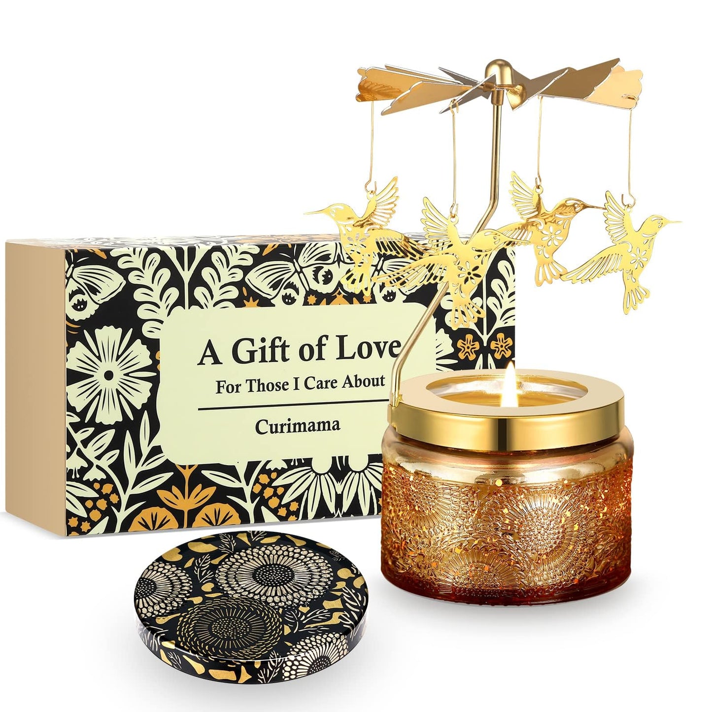 Hummingbird Gifts for Women, Unique Birthday Gift for Women, Rotating Scented Candles for Mom, Funny Birthday Gift for Grandma Wife Daughter, Gifts for Woman Who Have Everything