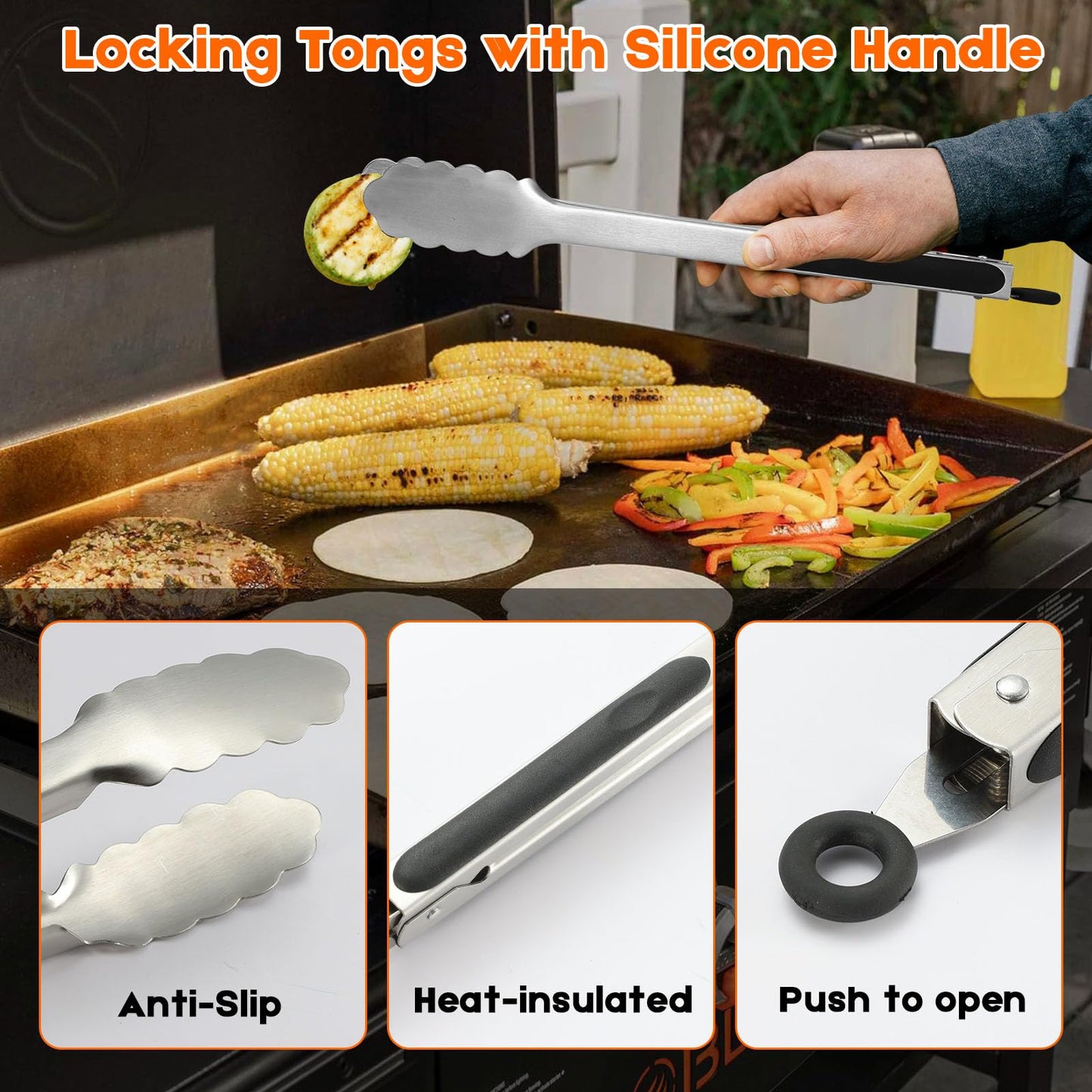 Dad Gifts from Daughter Son, 16PCS Griddle Kit Grilling Gifts for Dad Birthday, Best DAD BBQ Grill Tools for Dad Father New Daddy for Dad Birthday from Kids