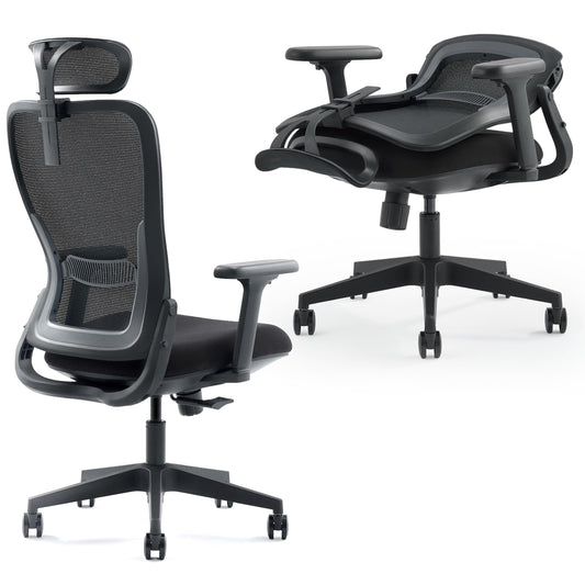 Tervo Model Y | Folding Office Chair for Small Spaces | Gaming Chair for Adults & Kids | Ergonomic Mesh Computer Chair | Foldable Desk Chair Home Work |