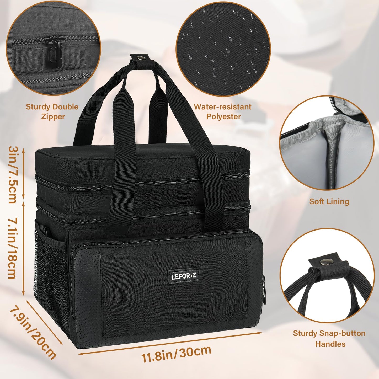 Travel Carrying Bag Compatible with ResMed AirSense 11/10/10 elite,AirStart 10,Philip Dreamstation,3B Medical Luna G3,XT Fit,Portable Storage Organizer Case Fits for CPAP Machine and Accessories