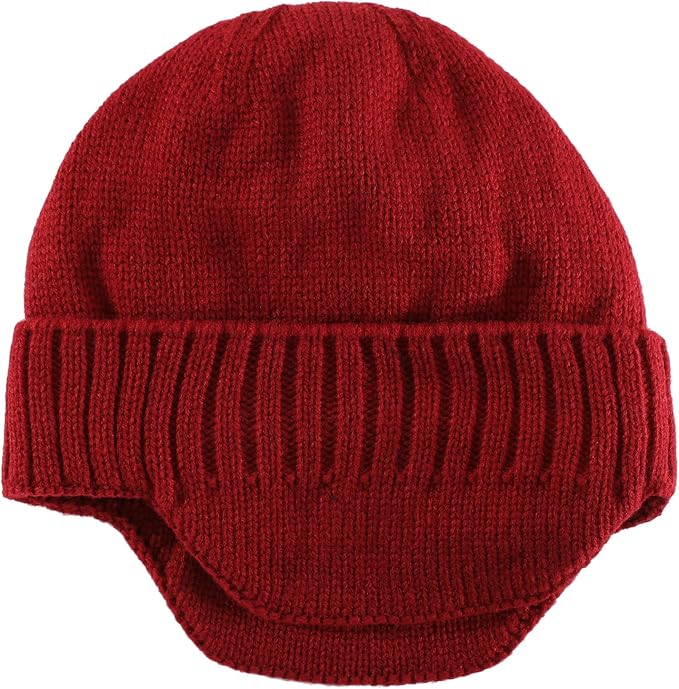 Home Prefer Mens Winter Hat Knit Earflap Hat Stocking Caps with Ears Beanie Hat