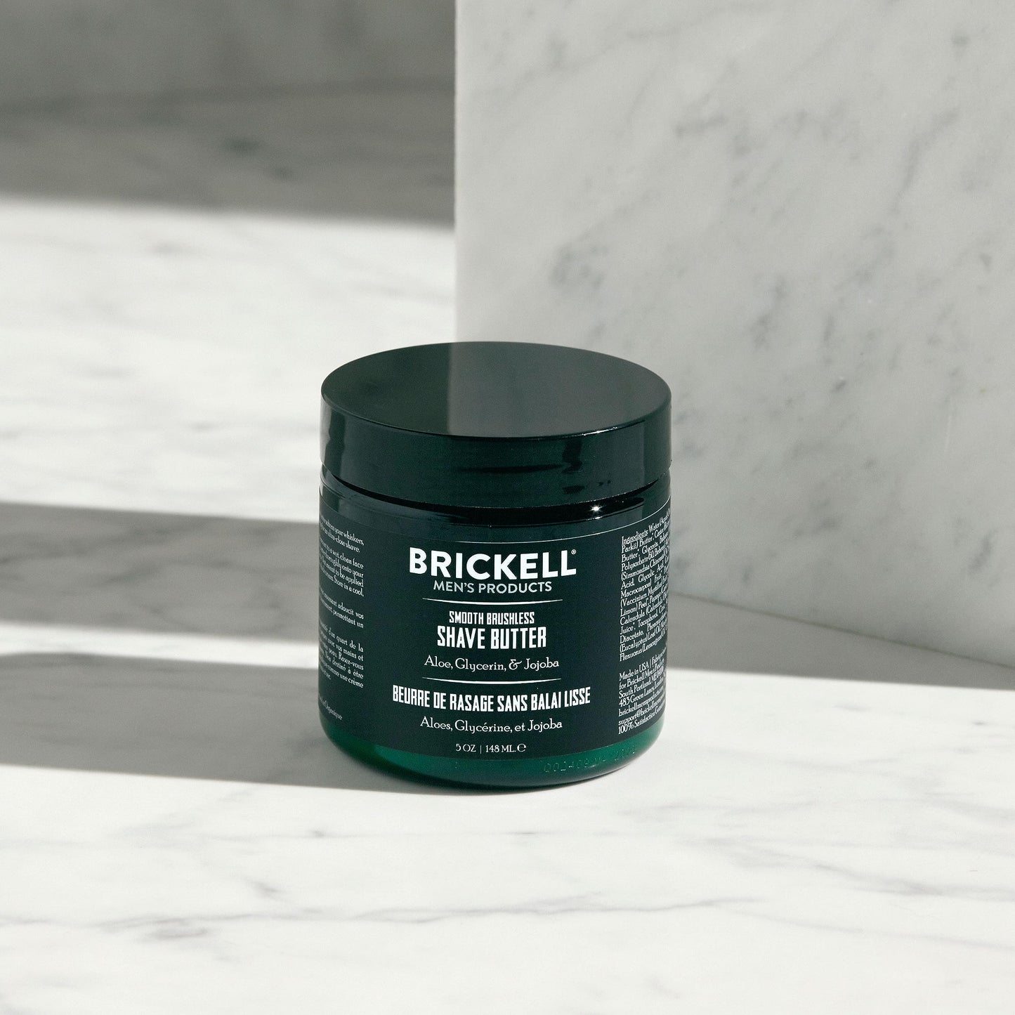 Brickell Men's Smooth Brushless Shave Butter for Men, Natural and Organic Smooth Shaving Butter to Fight Nicks, Cuts and Razor B