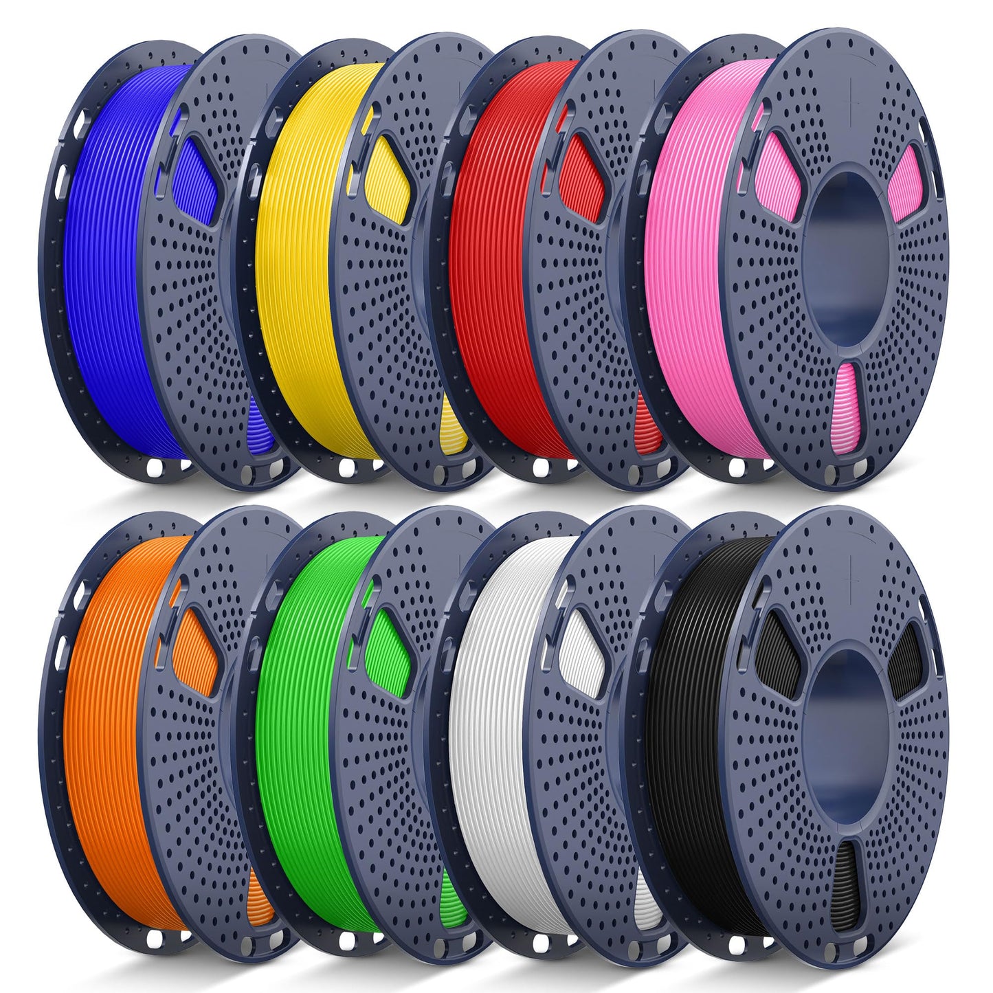 JAYO PETG Filament 1.75mm Bundle 2KG, Strong Toughness PETG 3D Printer Filament, Dimensional Accuracy +/- 0.02 mm, Fits for Most