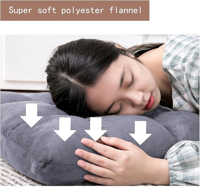 FLOGUOR Indoor 5-Position Adjustable Floor Chair with Back Support Folding Padded Gaming Sofa Chair, Lounge Chair for Adults Video Gaming, Perfect for Meditation, Reading QL050-GR