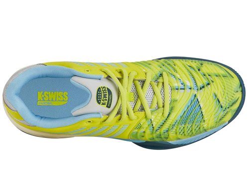 K-Swiss Men's Express Light 3 Padel Shoe, Evening Primrose/Airy Blue/Indian Teal, 11.5 M