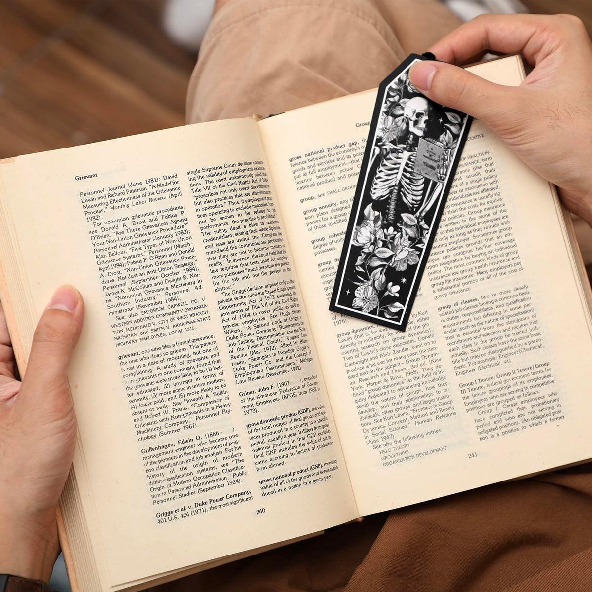 Kitticcino 30 Pieces Halloween Bookmarks Double Sided Printing Skeleton Coffin Bookmarks Page Markers with Black Tassels Reading Accessories Gifts for Women, Men, Teachers, Students, Book Lovers