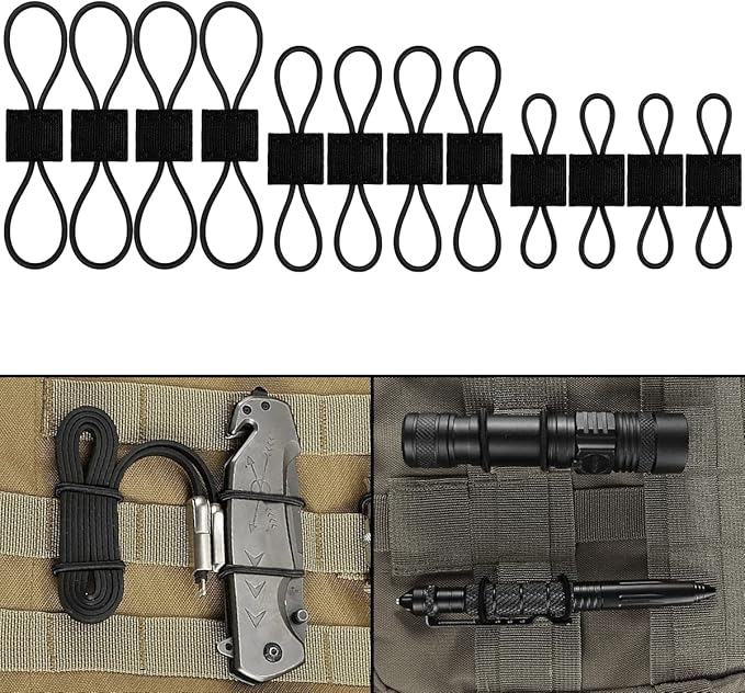 GearHill Molle Attachments, Tactical Backpack Accessories, Molle Webbing Binding Ribbon Multipurpose Tactical Bag Molle Ac...