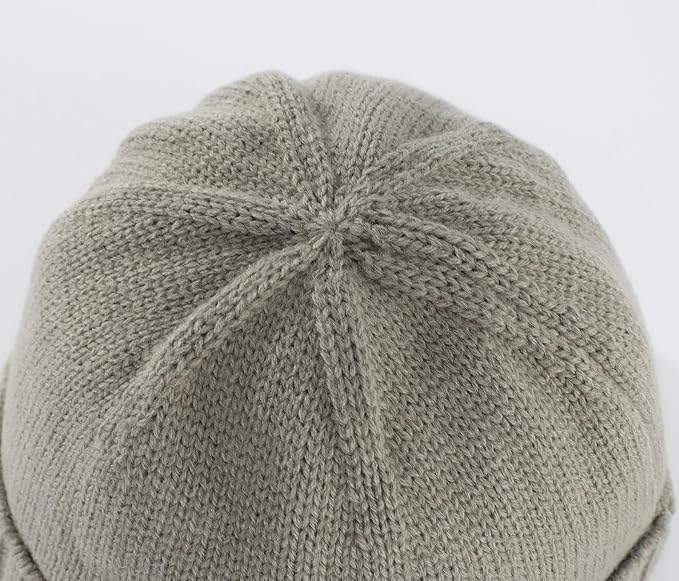 Home Prefer Mens Winter Hat Knit Earflap Hat Stocking Caps with Ears Beanie Hat