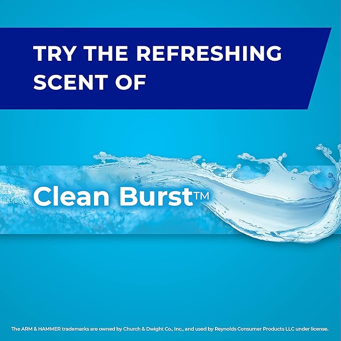 Hefty Flap Tie Small Trash Bags - Clean Burst, 26 Count, Pack of 12