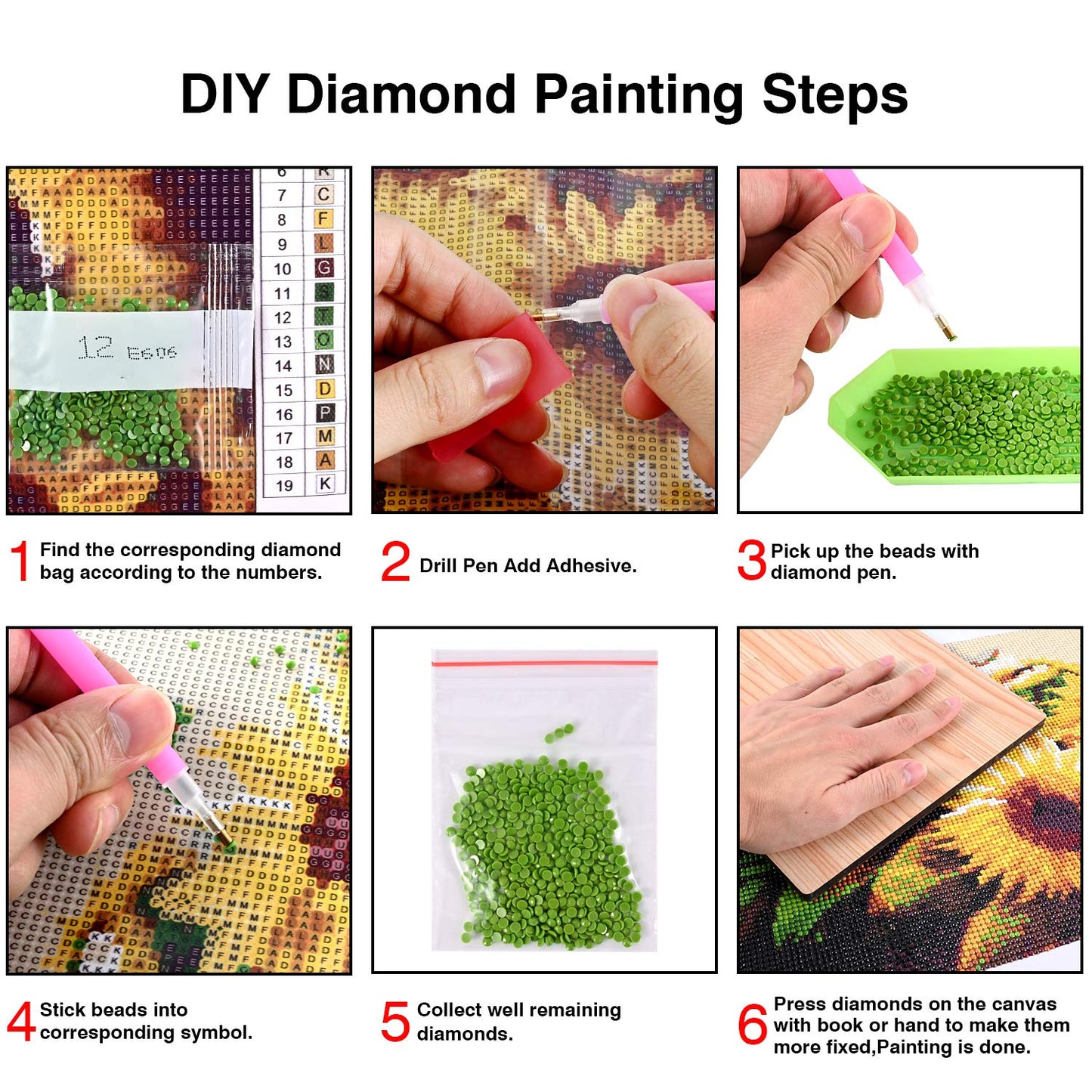 KTHOFCY 5D DIY Diamond Painting Kits for Adults Kids, Christmas Garland Full Drill Embroidery Cross Stitch Crystal Rhinestone Paintings Pictures Arts Wall Decor Painting Dots Kits 15.7X11.8 in