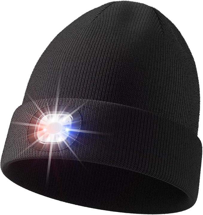 Olulse Unisex Beanie with The Light, Gifts for Men Women Husband Him