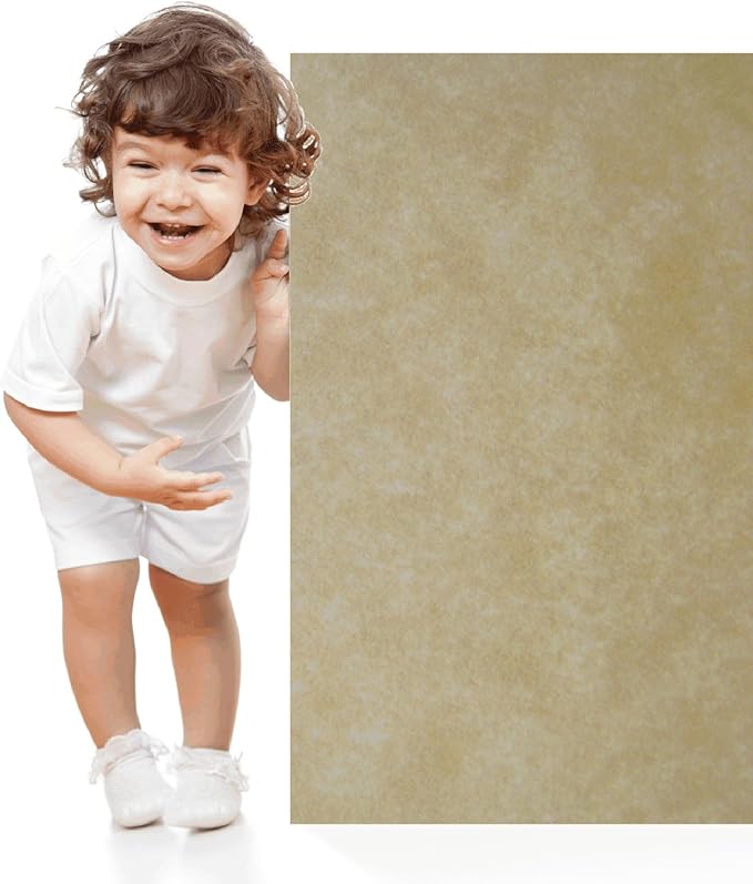75 Old Age Parchment 60# Text (=24# Bond) Paper Sheets - 12 X 18 Inches Poster | Large Size - 60 Pound is Not Card Weight - Vintage Colored Old Parchment Semblance