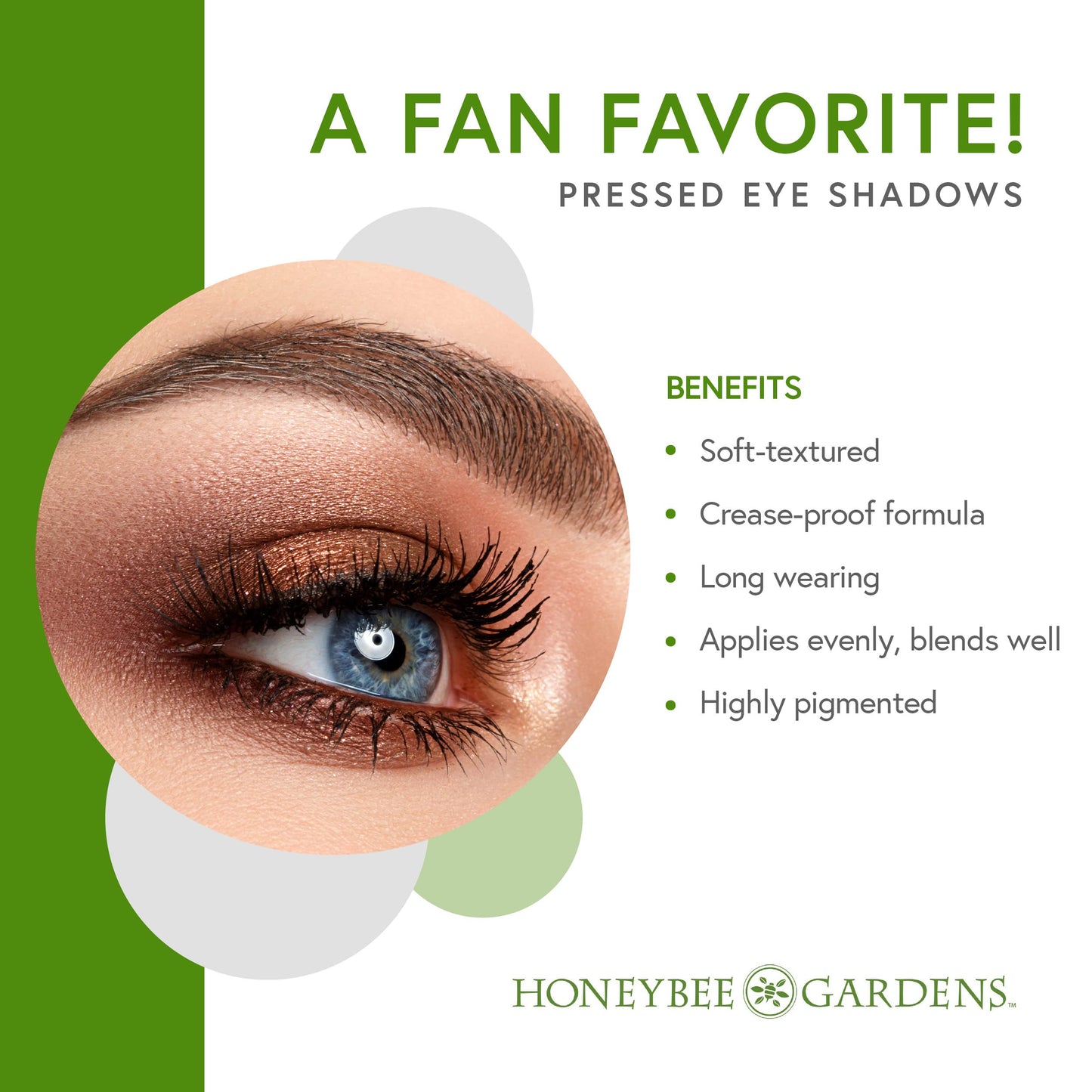 Honeybee Gardens Pressed Powder Eye Shadow Single Refill, Dragonfly, Rich Iridescent Purple, Long-Wearing, Creaseproof Mineral C
