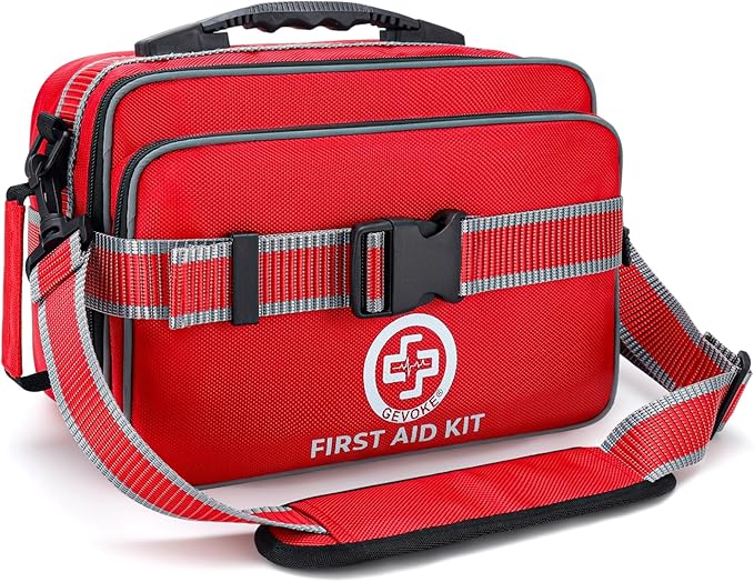 GEVOKE Professional 500 Piece Emergency First Aid Kit for Home, Car, Travel, Camping, Truck, Hiking, Sports, Office, Vehic...