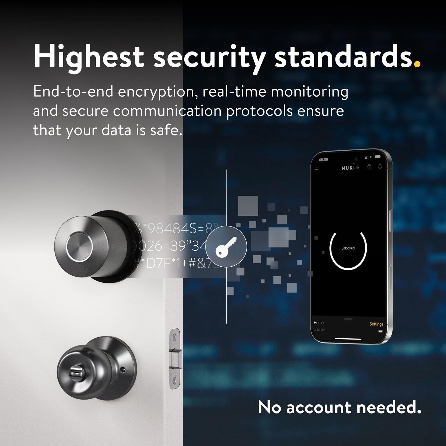 Nuki Smart Lock (Deadbolt) Keyless Entry WiFi Electronic Deadbolt with Auto-Unlock, App Control, Remote Access, Easy Installation, Smart Home for Front Door, Home & Rentals