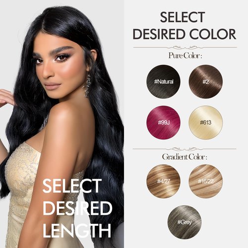 Clip in Hair Extensions Real Human Hair 9Pcs Remy Human Hair Extensions Clip in for Women Natural Human Hair Black 18inch 125g Straight Seamless Real Human Hair