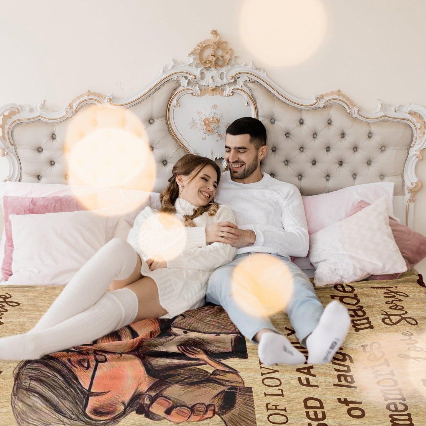 1st Anniversary Blanket Gifts for Couple, one Year Anniversary Blanket Gifts 60’’x50’’, First Wedding for Husband/Wife/him/her, Best Gifts for 1st Marriage Wedding Anniversary