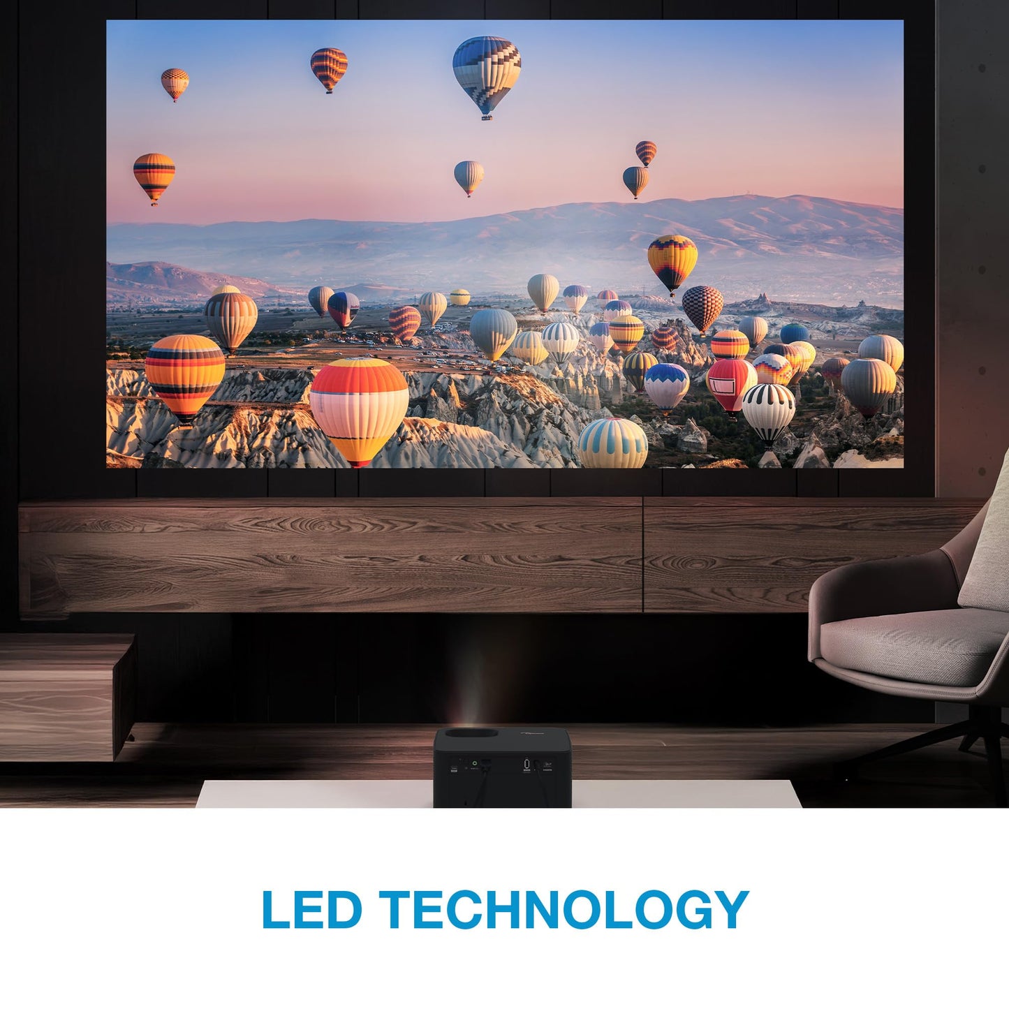 Optoma Photon Life PK31 4K LED Portable Home Entertainment & Gaming Projector